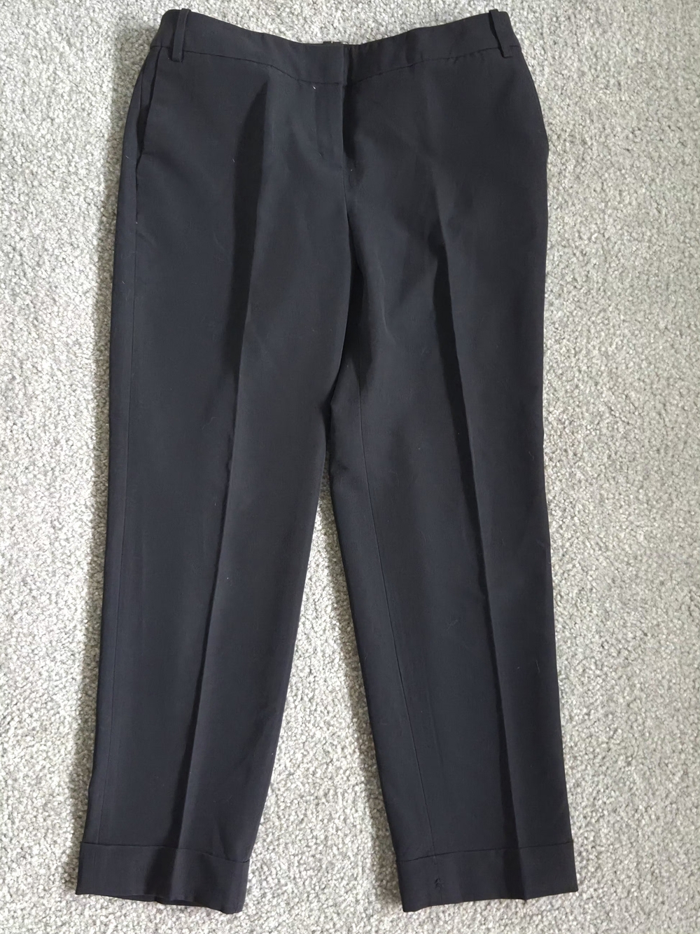 Women's Express Editor Mid-Rise Black Dress Trousers